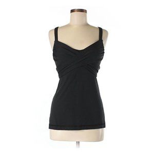 Lululemon Size 6 Black Sweetheart Tank with Cutouts
